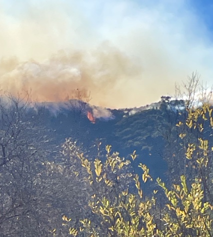 Franklin Fire burns near CWC